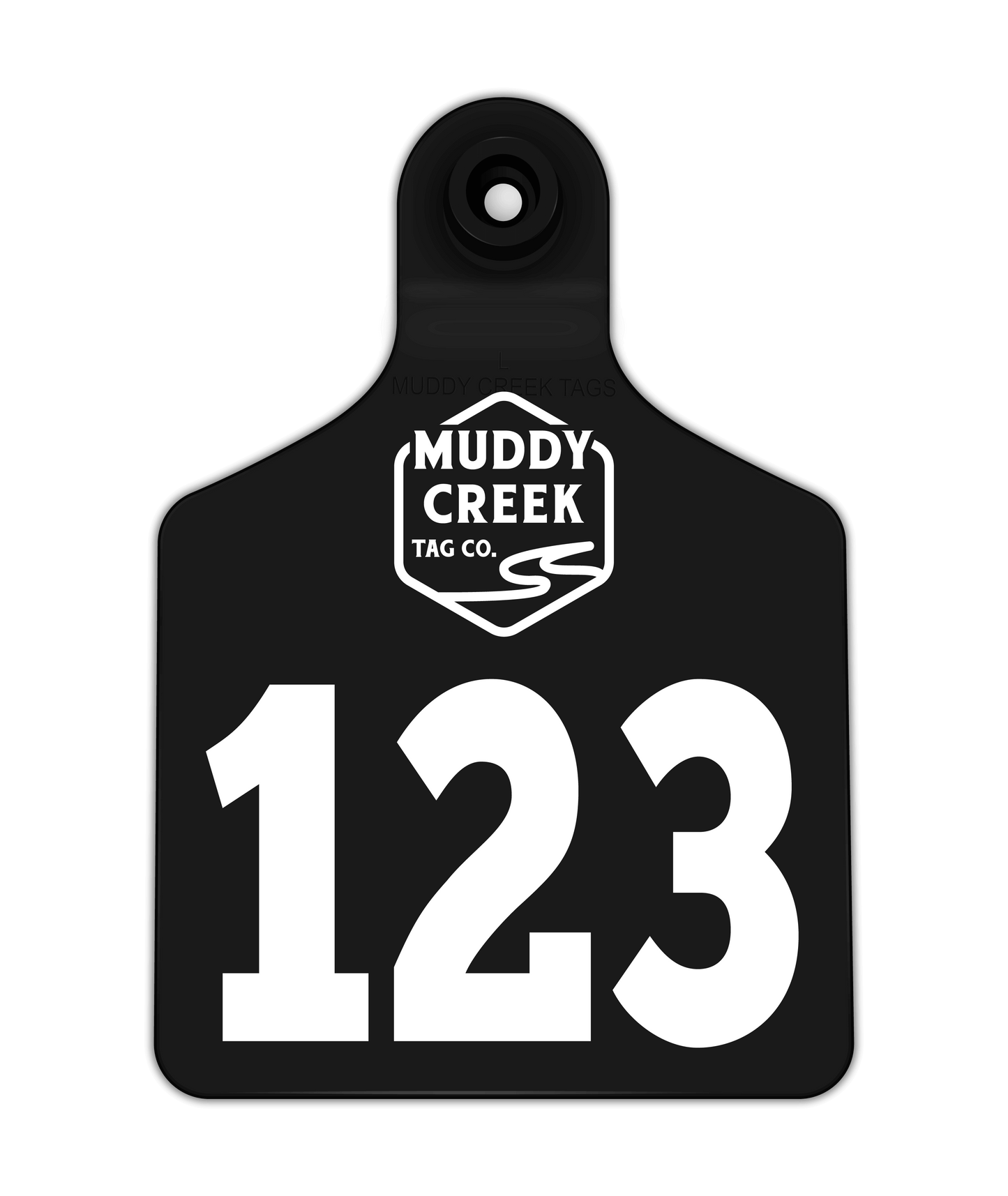 Large Ear Tag - Black