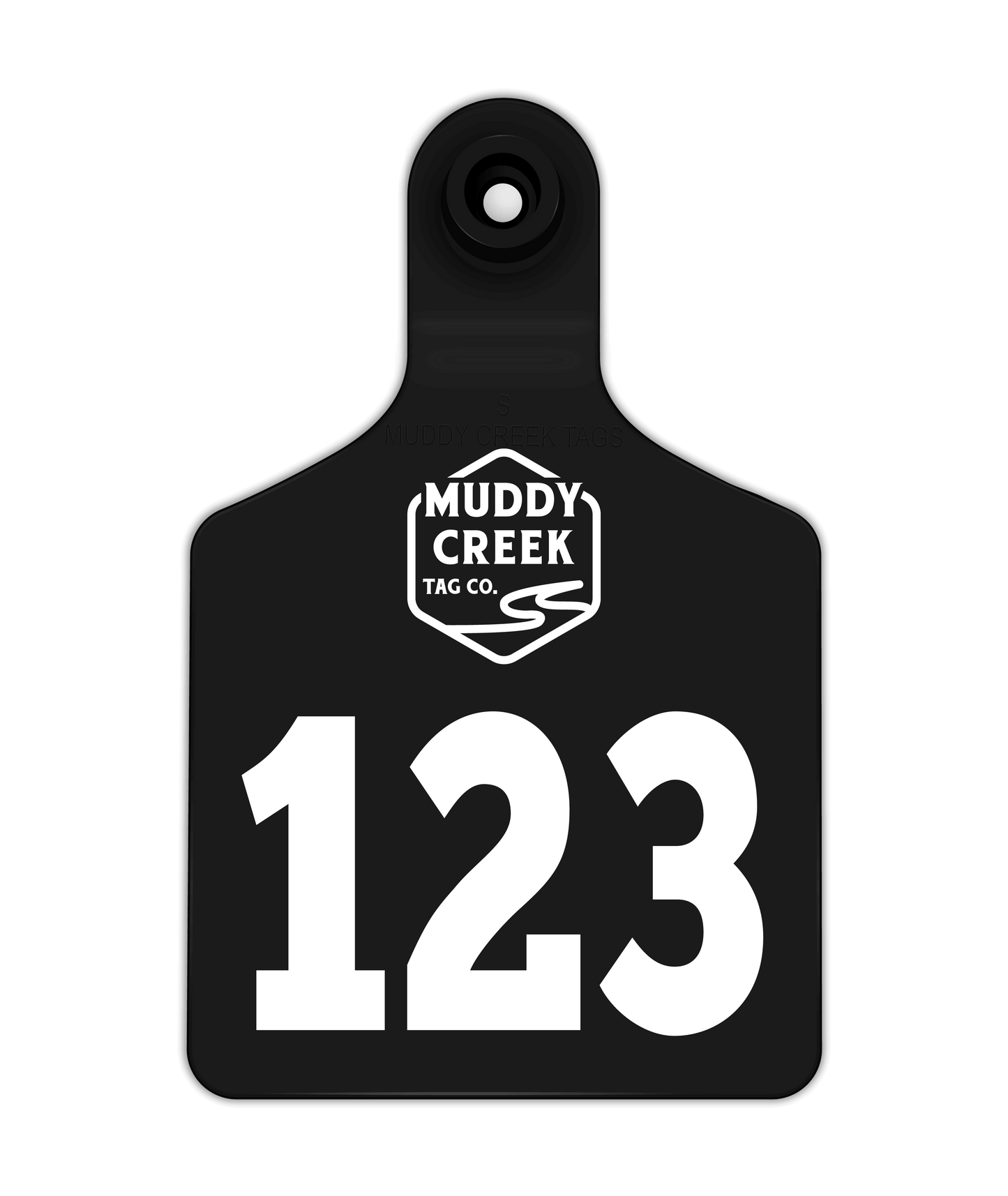 Small Ear Tag - Black