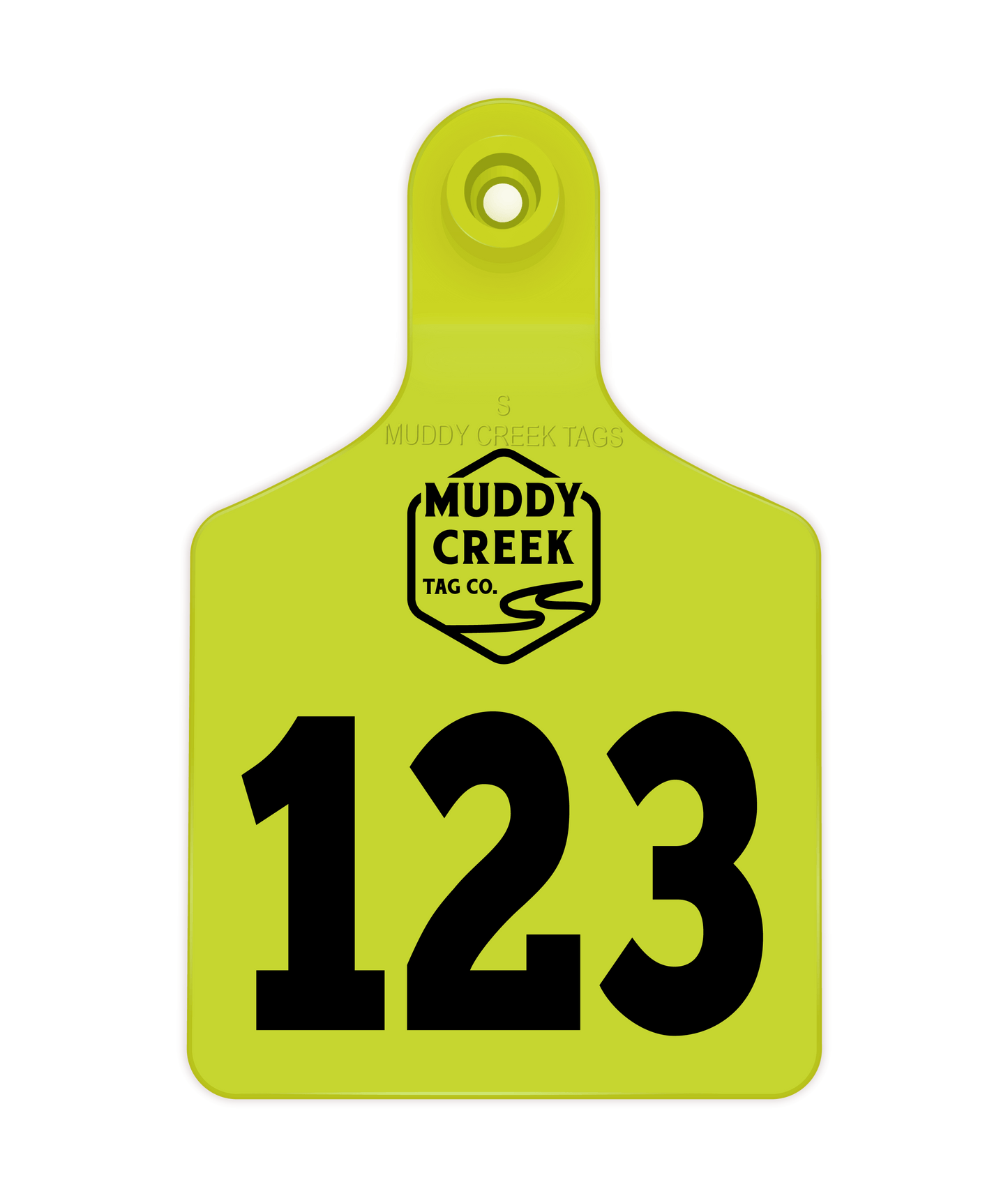 Small Ear Tag - High Visibility Yellow