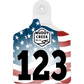 Large Ear Tag - All American
