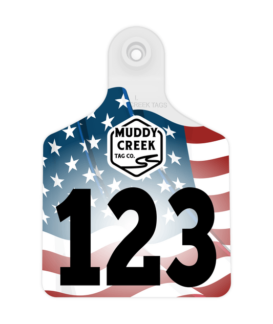 Large Ear Tag - All American