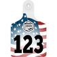 Small Ear Tag - All American