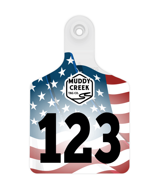 Small Ear Tag - All American