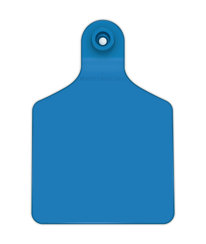 Large Ear Tag - Blue - Inverse Marking