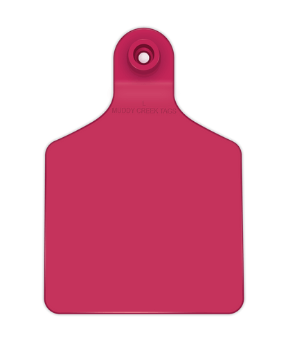 Large Ear Tag - Pink - Inverse Marking