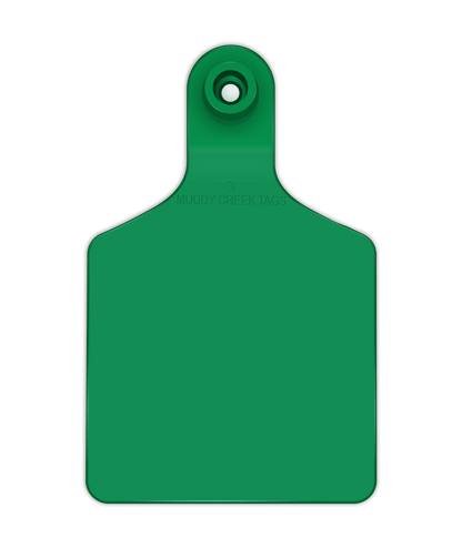 Small Ear Tag - Green - Inverse Marking