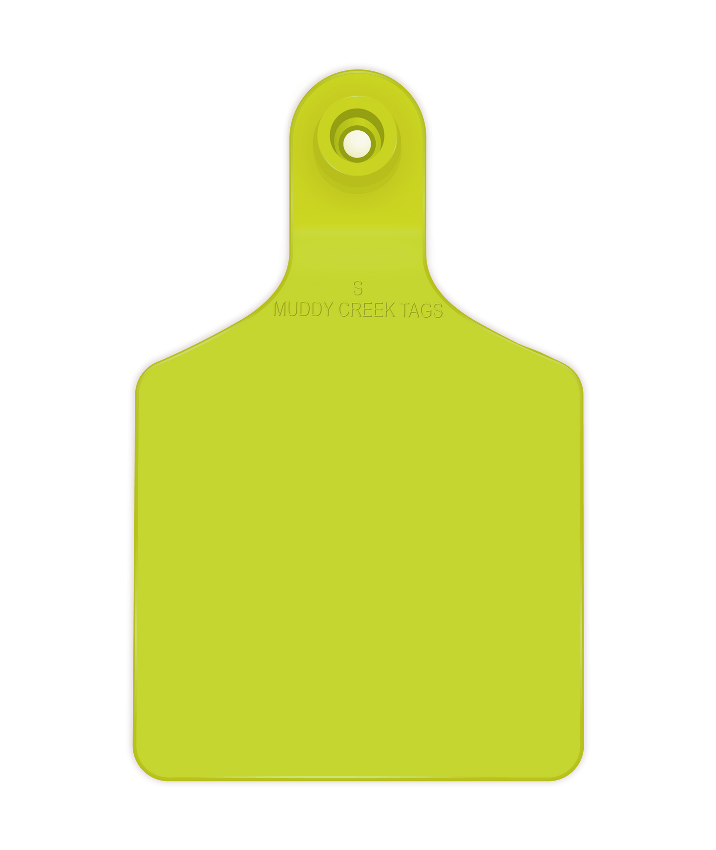 Small Ear Tag - High Visibility Yellow - Inverse Marking