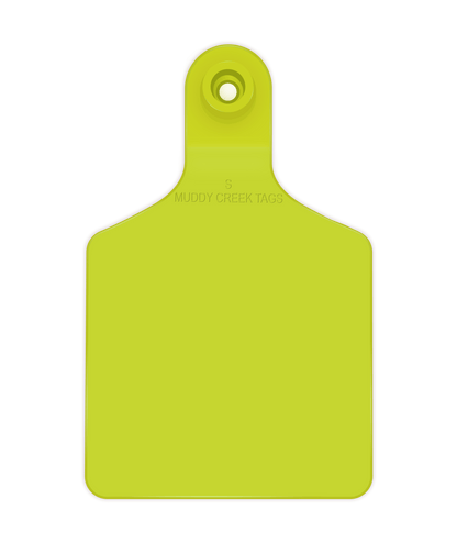 Small Ear Tag - High Visibility Yellow - Inverse Marking