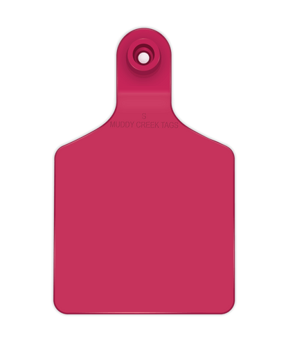 Small Ear Tag - Pink - Inverse Marking