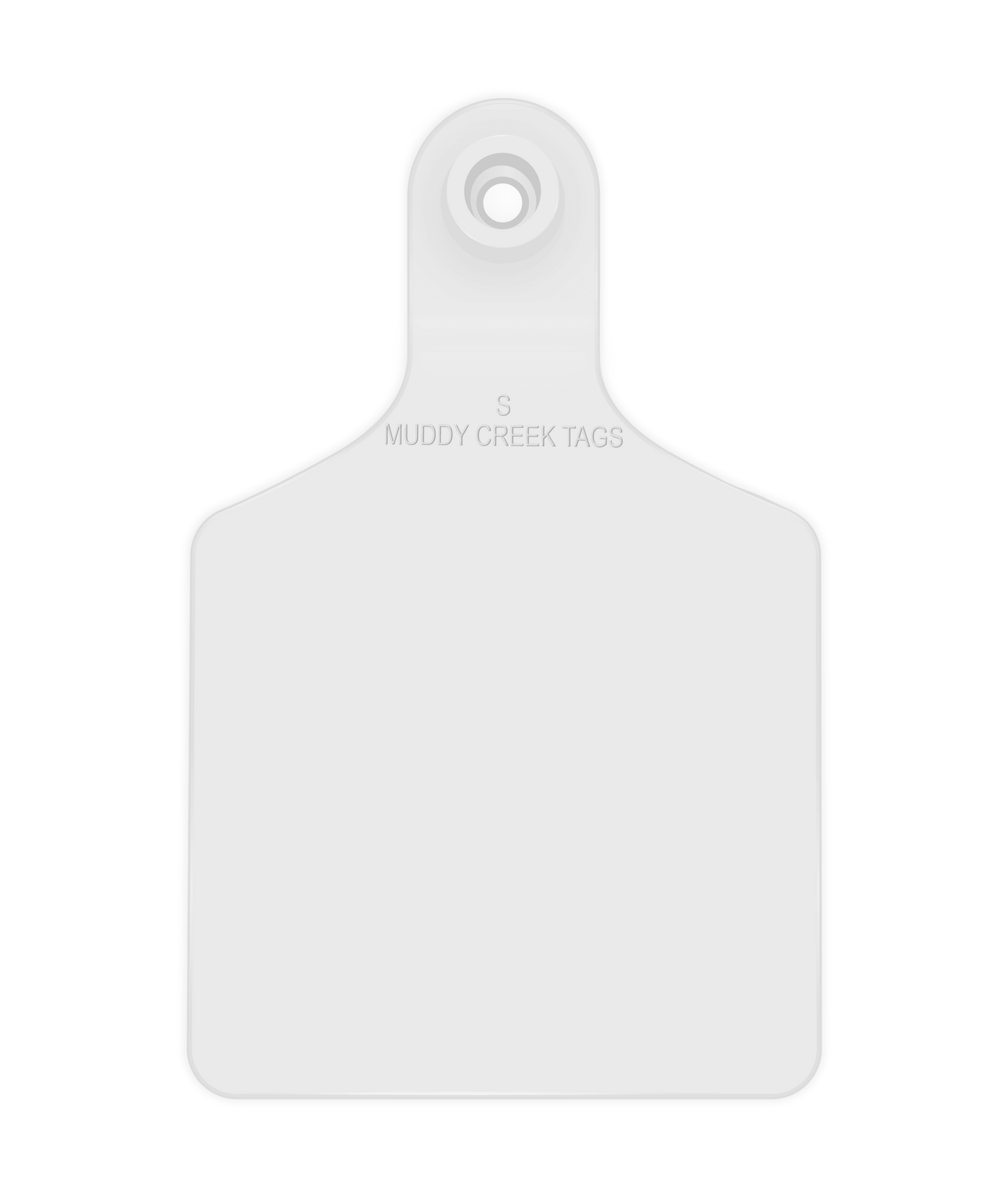 Small Ear Tag - White - Inverse Marking