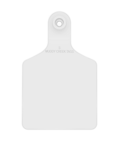 Small Ear Tag - White - Inverse Marking