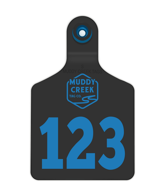 Small Ear Tag - Blue - Inverse Marking