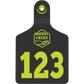 Small Ear Tag - High Visibility Yellow - Inverse Marking