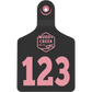 Small Ear Tag - Light Pink - Inverse Marking