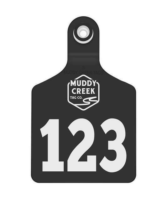 Small Ear Tag - White - Inverse Marking