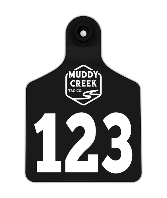 Large Ear Tag - Black