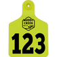 Large Ear Tag - High Visibility Yellow