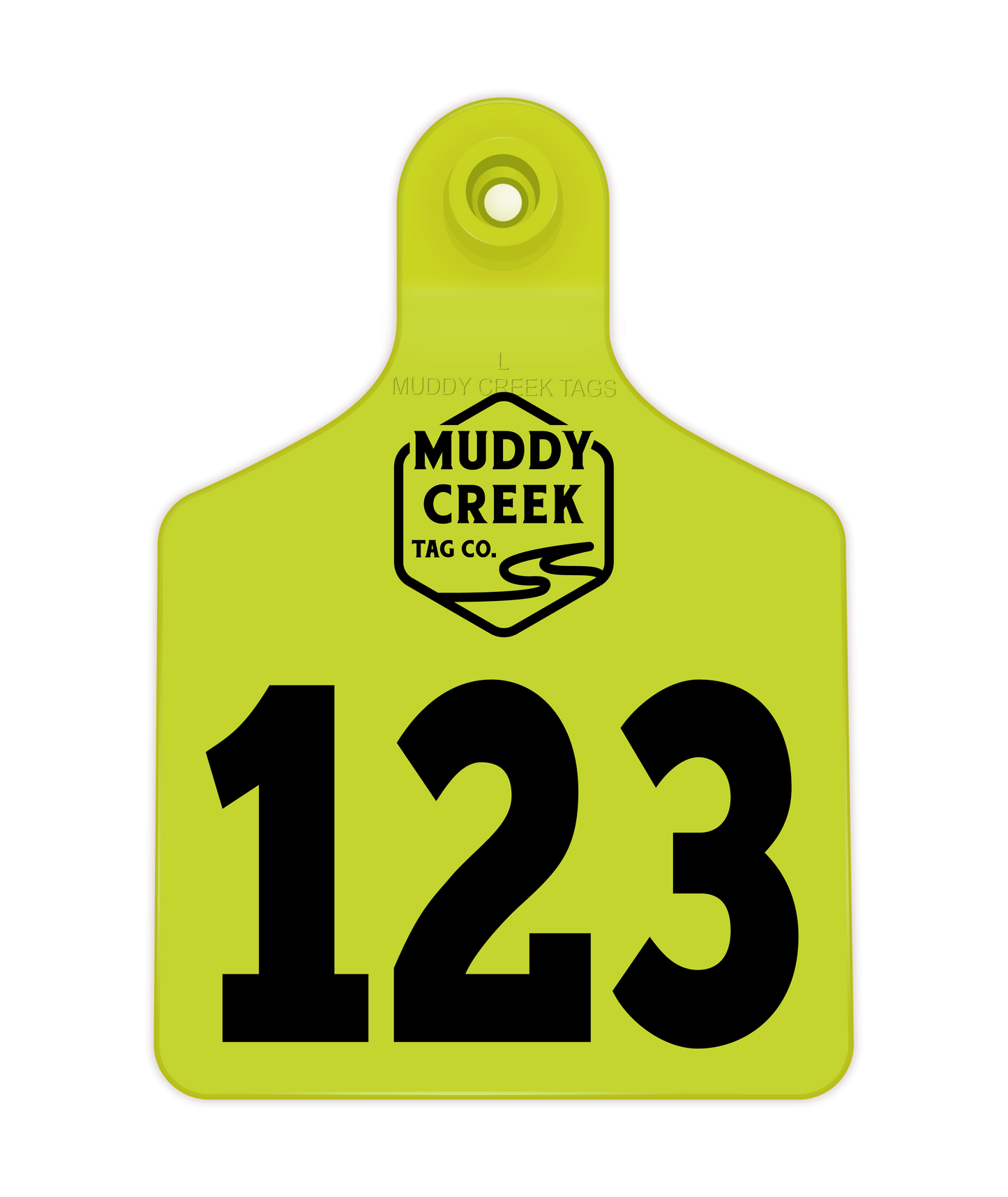 Large Ear Tag - High Visibility Yellow