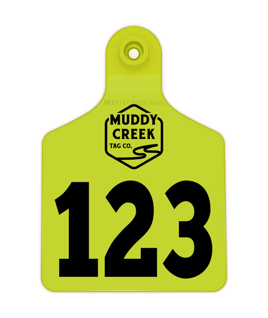 Large Ear Tag - High Visibility Yellow