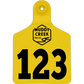 Large Ear Tag - Yellow