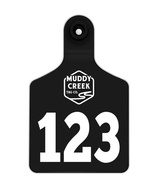 Small Ear Tag - Black