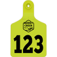 Small Ear Tag - High Visibility Yellow