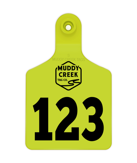 Small Ear Tag - High Visibility Yellow