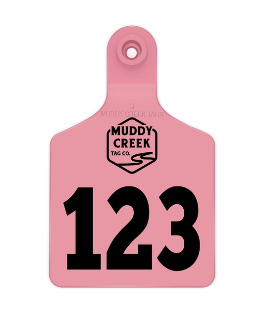 Small Ear Tag - Light Pink