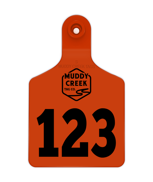 Small Ear Tag - Orange