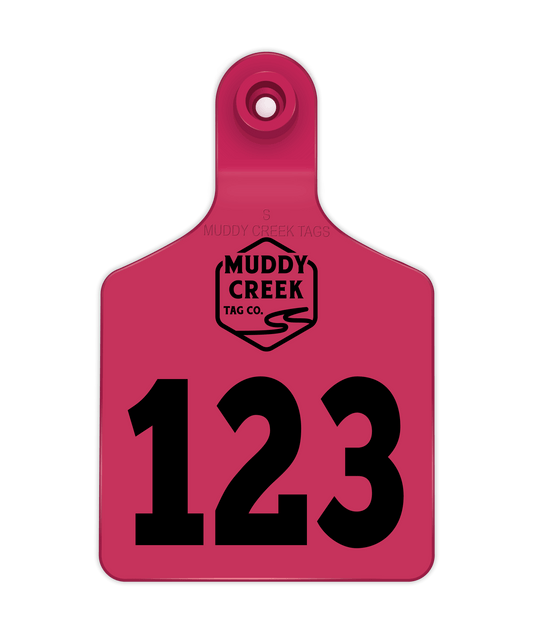 Small Ear Tag - Pink