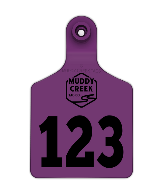 Small Ear Tag - Purple