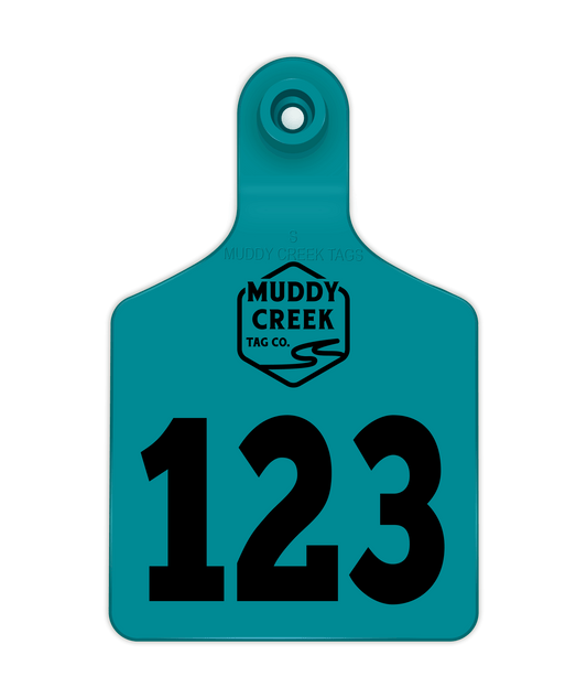 Small Ear Tag - Teal