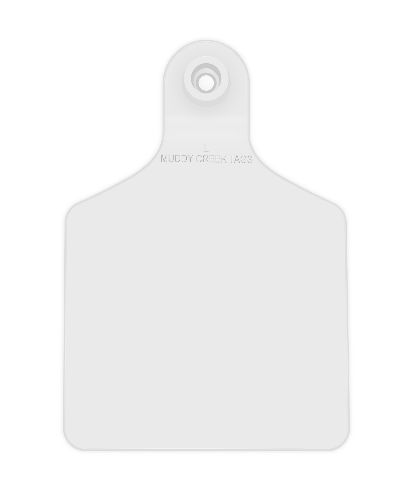 Large Ear Tag - White